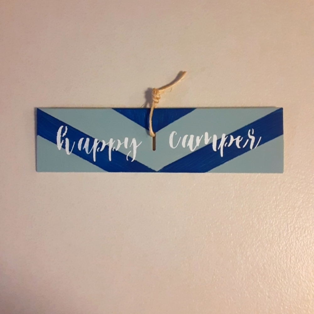 🌞HAPPY CAMPER HANDPAINTED SIGN